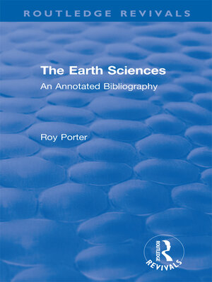 cover image of The Earth Sciences
